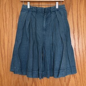 Free People Linen blend Pleated Skort